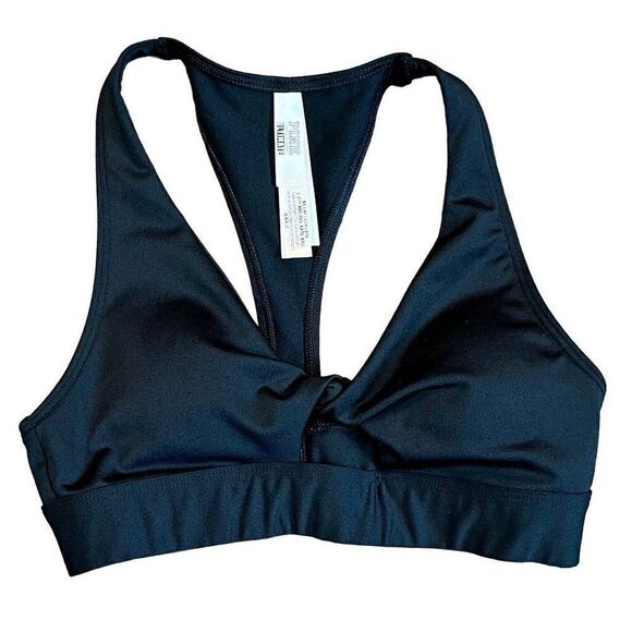 PINK Victoria’s Secret Black Twist Keyhole Sports Bra XS - Picture 1 of 7